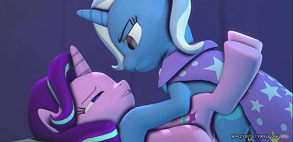 3D Futa Ponies Starlight Glimmer x Trixie - naughtybrony.com
